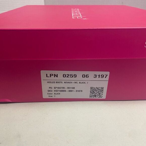 SHOEDAZZLE Nevaeh Women’s Tall Zip Boots Size 7 WC ( Wide Calf) Black Heel 2.5” - Picture 5 of 12